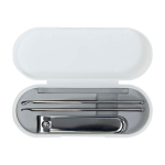 Manicureset met alle essentiële verzorgingstools kleur wit tweede weergave voorkant