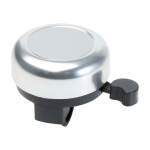 Fietsbel van aluminium en plastic met helder geluid kleur zilver