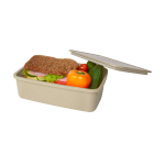 Lunchbox van gerecycled plastic 800 ml Recycled kleur beige tweede weergave