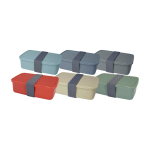 Lunchbox van gerecycled plastic 800 ml Recycled kleur pastel groen tweede weergave meerdere kleuren