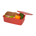 Lunchbox van gerecycled plastic 800 ml Recycled kleur zalm tweede weergave