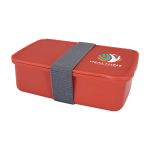 Lunchbox van gerecycled plastic 800 ml Recycled kleur zalm weergave tampondruk
