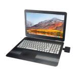 USB-hub met 4 poorten met USB- en Type-A- en Type-C-uitgangen kleur zwart tweede weergave