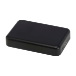 Magnetische draadloze powerbank van gerecycled plastic 10.000 mAh kleur zwart tweede weergave