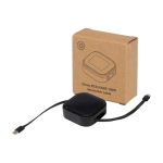 Uittrekbare 5-in-1 snellaad- en datakabel 100W kleur zwart