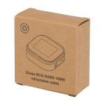 Uittrekbare 5-in-1 snellaad- en datakabel 100W kleur wit tweede weergave met doos