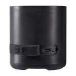 Draadloze luidspreker van gerecycled plastic met microfoon 3W kleur zwart weergave detail 1
