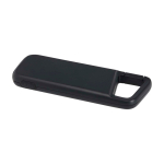 Waterbestendige eco-powerbank met karabijnhaak 5.000 mAh kleur zwart tweede weergave