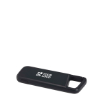 Waterbestendige eco-powerbank met karabijnhaak 5.000 mAh met afdrukgebied
