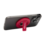 Magnetische 2-in-1 telefoonhouder met geïntegreerde flesopener kleur rood weergave tampondruk