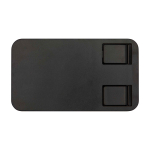 Opvouwbare telefoonhouder met metalen standaard en verstelbare hoek kleur zwart tweede weergave voorkant