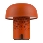 Luidspreker van staal en kunststof met dimbare LED-lamp Kooduu 10W kleur oranje tweede weergave voorkant