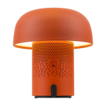 Luidspreker van staal en kunststof met dimbare LED-lamp Kooduu 10W kleur oranje