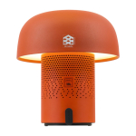 Luidspreker van staal en kunststof met dimbare LED-lamp Kooduu 10W kleur oranje weergave bedrukking logo 2