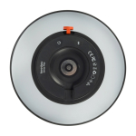 Luidspreker van staal en kunststof met dimbare LED-lamp Kooduu 10W kleur antraciet weergave detail 1