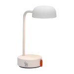 Oplaadbare tafellamp met instelbare helderheid kleur wit weergave bedrukking logo 2