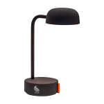 Oplaadbare tafellamp met instelbare helderheid kleur antraciet weergave bedrukking logo 2