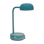Oplaadbare tafellamp met instelbare helderheid kleur mintgroen weergave bedrukking logo 2
