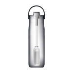 RVS thermosfles met filter en afneembare dop 1 L kleur zwart derde weergave