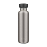 RVS thermosfles voor onderweg 500 ml kleur zwart tweede weergave voorkant