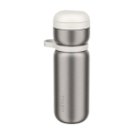 RVS sportthermosfles 600 ml kleur wit tweede weergave voorkant