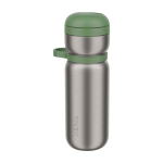 RVS sportthermosfles 600 ml kleur bosgroen tweede weergave voorkant