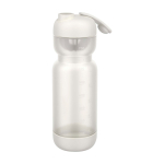 Plastic shaker met ingebouwde mengbal 800 ml kleur wit tweede weergave