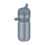 Sportfles van plastic met openklapbare dop en rietje 600 ml Mepal kleur blauw