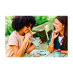 Mini plastic lunchbox met dubbele compartimenten 420 ml Mepal Ellipse kleur wit luxe weergave