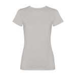 Getailleerd dames T-shirt met korte mouwen 280 g/m² Roly Fiyi kleur grijs