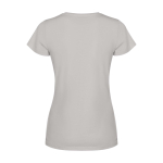 Getailleerd dames T-shirt met korte mouwen 280 g/m² Roly Fiyi kleur grijs tweede weergave achterkant