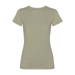 Getailleerd dames T-shirt met korte mouwen 280 g/m² Roly Fiyi kleur khaki