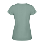 Getailleerd dames T-shirt met korte mouwen 280 g/m² Roly Fiyi kleur donkergroen tweede weergave achterkant