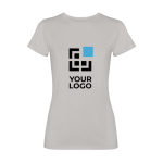 Getailleerd dames T-shirt met korte mouwen 280 g/m² Roly Fiyi met afdrukgebied