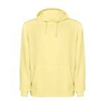 Unisex hoodie met gewassen look 250 g/m² Roly Kenia kleur geel