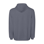 Unisex hoodie met gewassen look 250 g/m² Roly Kenia kleur donkergrijs tweede weergave achterkant