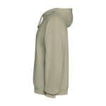 Unisex hoodie met gewassen look 250 g/m² Roly Kenia kleur khaki weergave zijkant