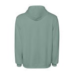 Unisex hoodie met gewassen look 250 g/m² Roly Kenia kleur donkergroen tweede weergave achterkant
