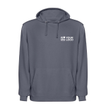 Unisex hoodie met gewassen look 250 g/m² Roly Kenia met afdrukgebied