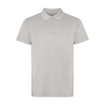 Unisex polo met korte mouwen en gewassen afwerking 200 g/m² kleur grijs