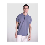 Unisex polo met korte mouwen en gewassen afwerking 200 g/m² kleur geel