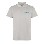 Unisex polo met korte mouwen en gewassen afwerking 200 g/m² met afdrukgebied