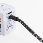 Pols-lanyard van PVC en nylon met snelladen USB-C voor smartphone