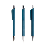 Ergonomische pen met driehoekige body en soft-touch afwerking kleur mist groen