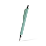 Ergonomische pen met driehoekige body en soft-touch afwerking kleur mintgroen