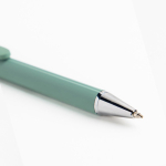 Ergonomische pen met driehoekige body en soft-touch afwerking kleur mintgroen