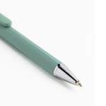 Ergonomische pen met driehoekige body en soft-touch afwerking kleur mintgroen