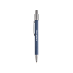 Aluminium pen met metalen clip en spinner, zwarte inkt