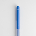 Eco-pen met siliconen grip en ribbels, zwart