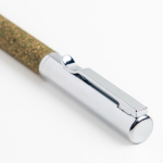 Draaipen van roestvrij staal en theeresten, zwarte inkt